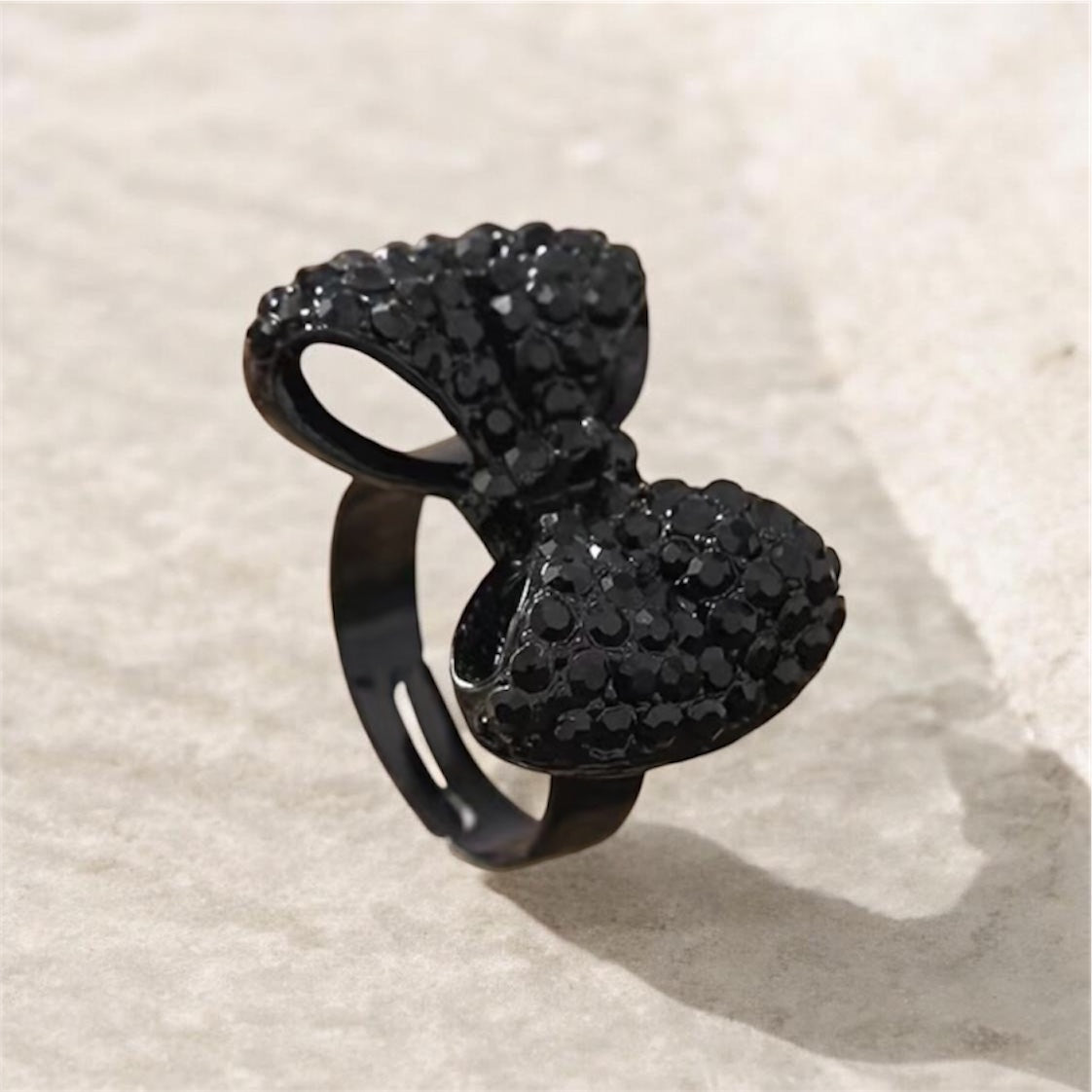 Bow Rhinestone Ring