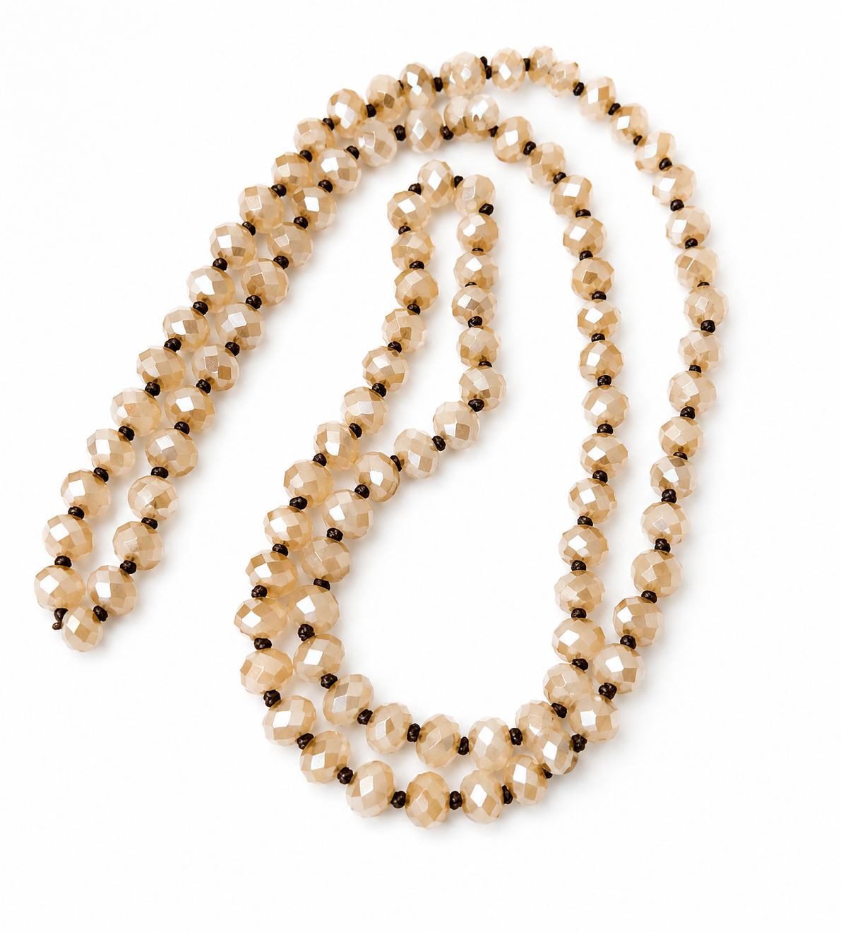 Boho Gem Tassel Necklace: Gold