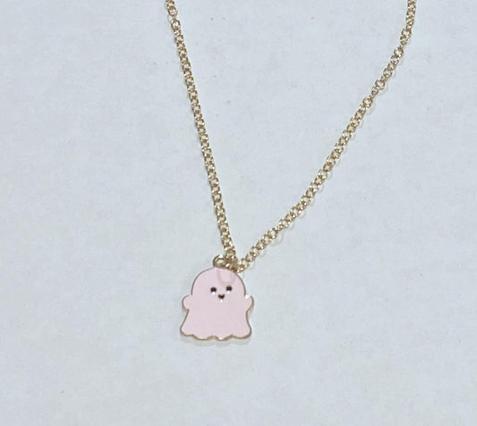 Ghost necklace: pink