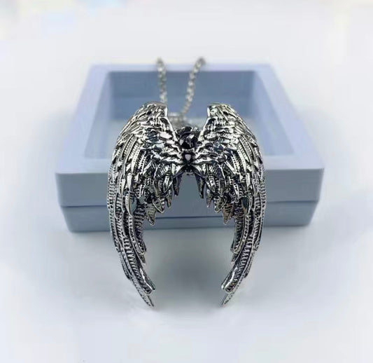  Angel, Wings,, Necklace, Celestial, Guardian, Feathers, Jewelry, Symbolism, Grace, Protection, Heavenly, Beauty, Serenity, Elegant, Sterling Silver, Gold, Ornate, Feminine, Delicate, Winged