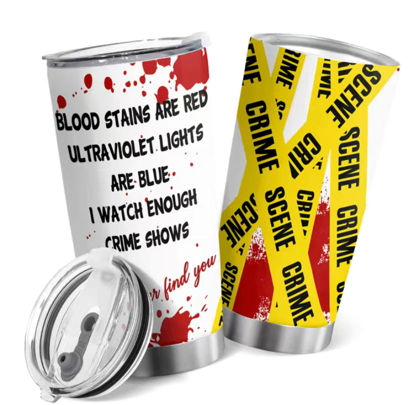 Crime scene tumbler