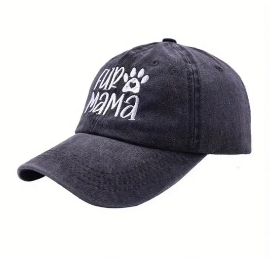 Fur Mama hat black