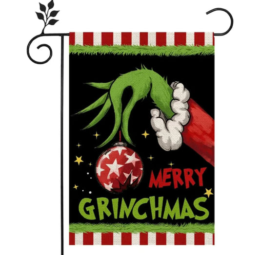 Merry Grinchmas Garden flag