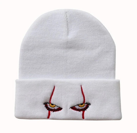 Horror Eyes beanie: white