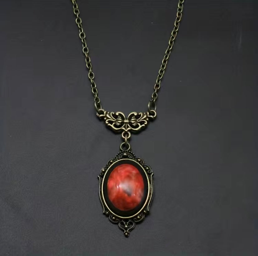 Red victorian necklace