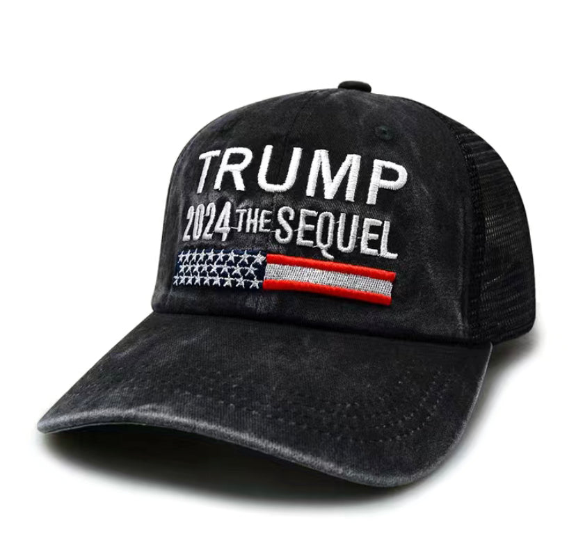 Trump the Sequel hat black 2024