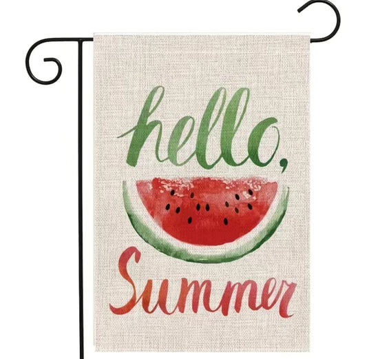 Summer garden flag