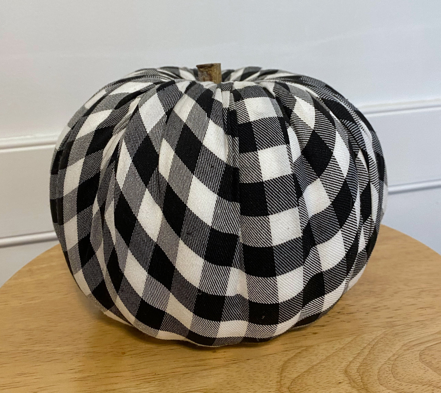 Plaid Pumpkin Large