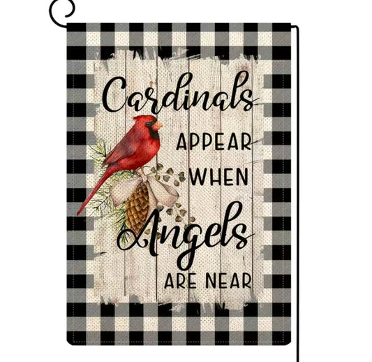 Cardinals garden flag