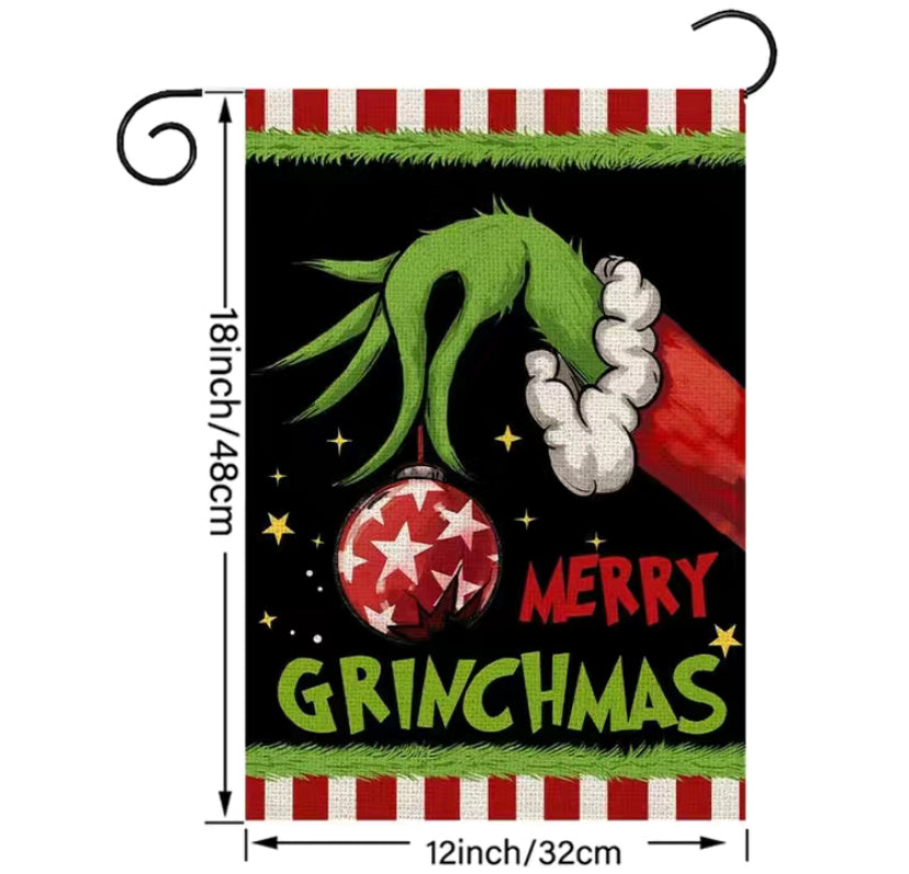 Merry Grinchmas Garden flag