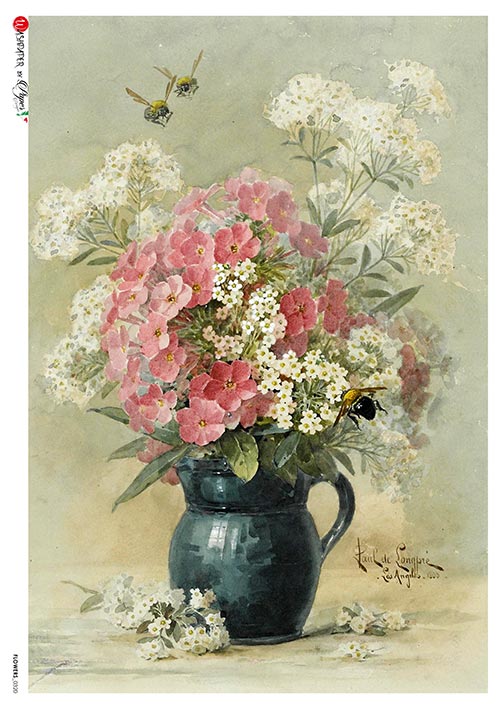 Victorian Vase Rice Paper