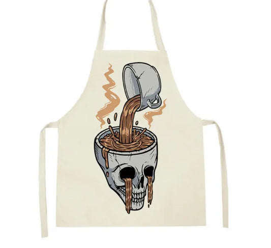 Coffee Skull apron