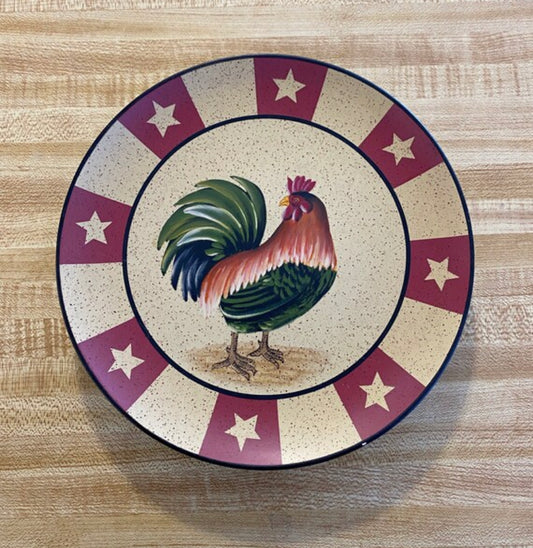 Rooster Farmhouse Plate