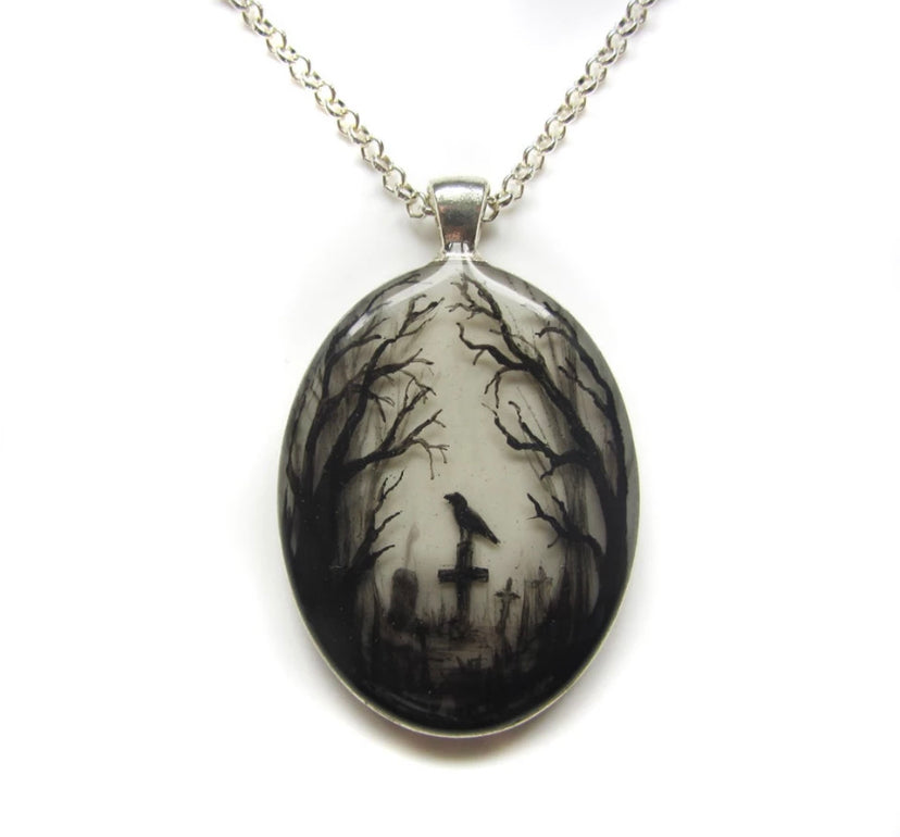 Dark forest necklace