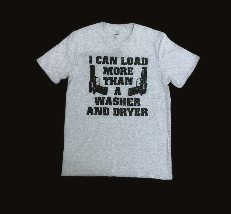 I can load more than a washer and dryer tshirt
