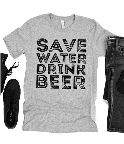 Save Water Drink Beer tee