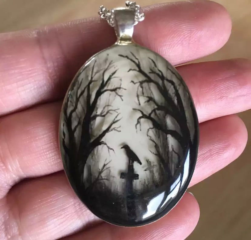 Dark forest necklace