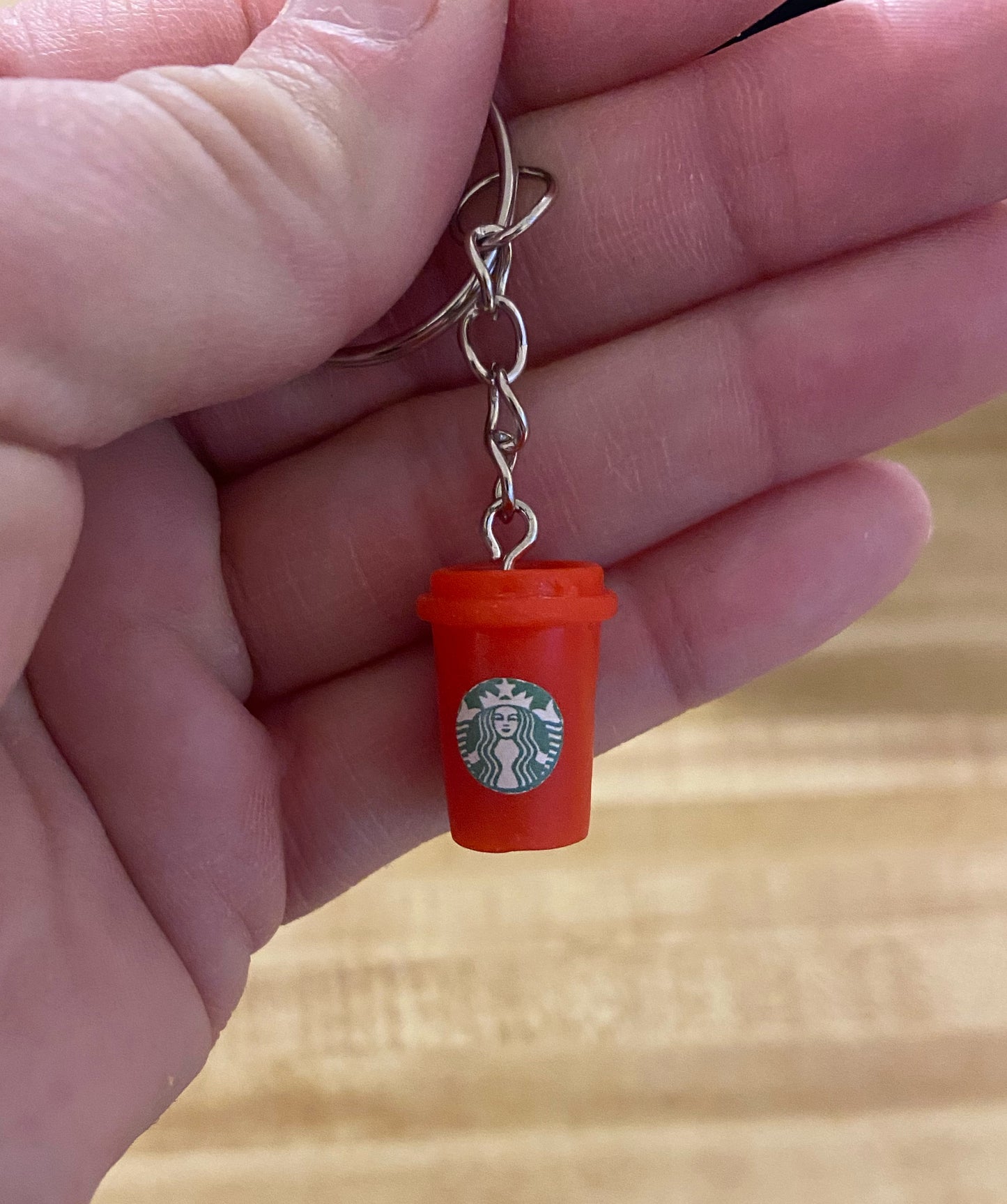 Starbucks Cup keychain- red