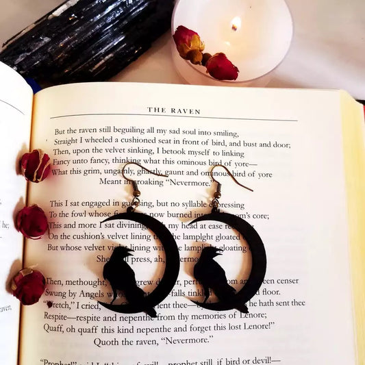 Raven & Moon Earrings