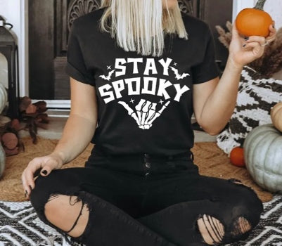 Stay Spooky skeleton tshirt