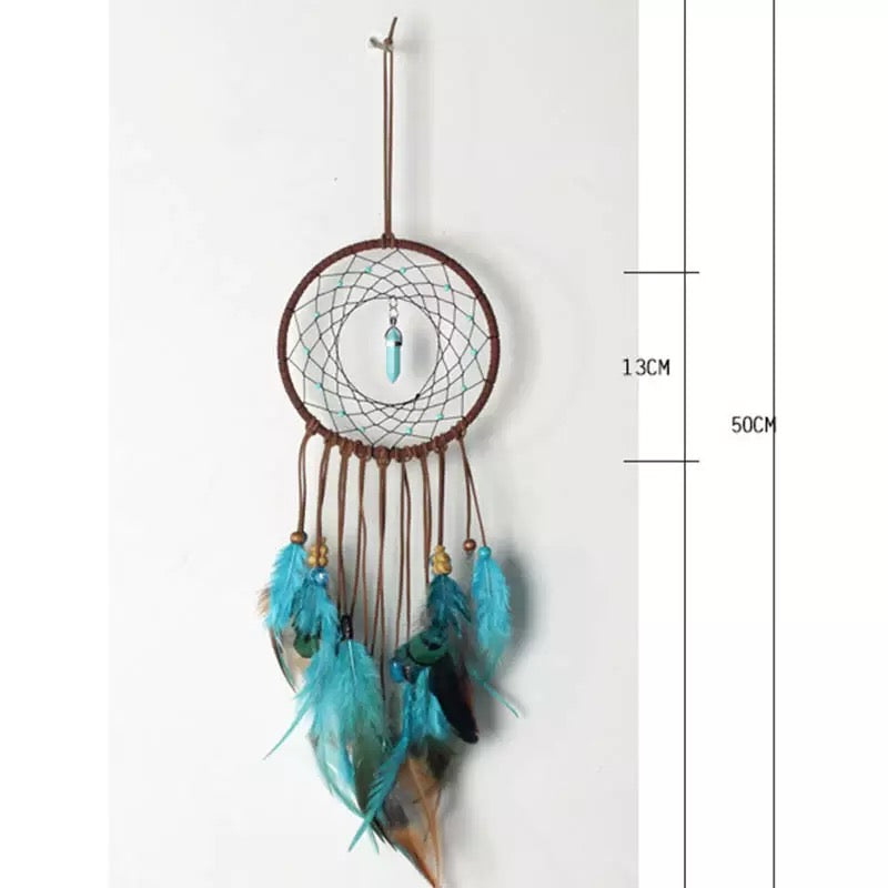 Feather Dreamcatcher with crystal