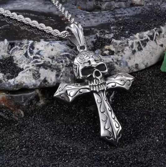 Skull Cross Necklace