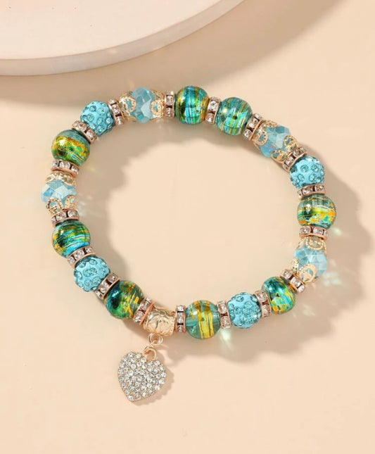 Rhinestone Charm Bracelet