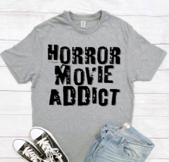 Horror movie addict tshirt
