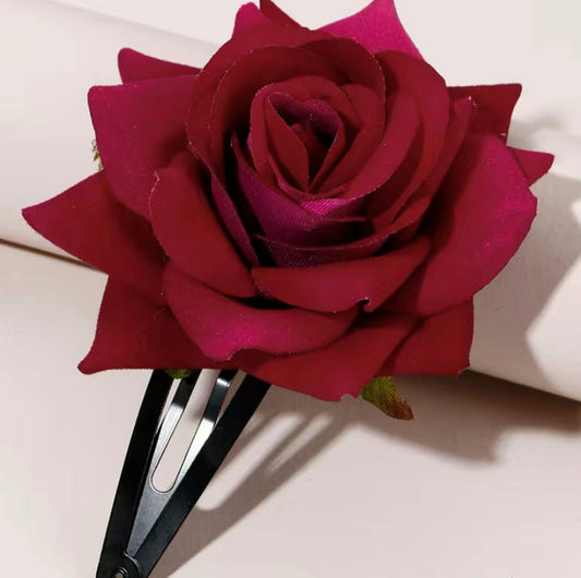 Rose Flower hair clip