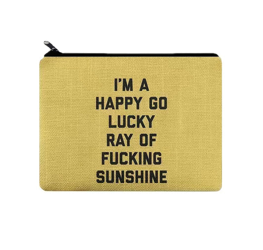 Ray of sunshine makeup bag