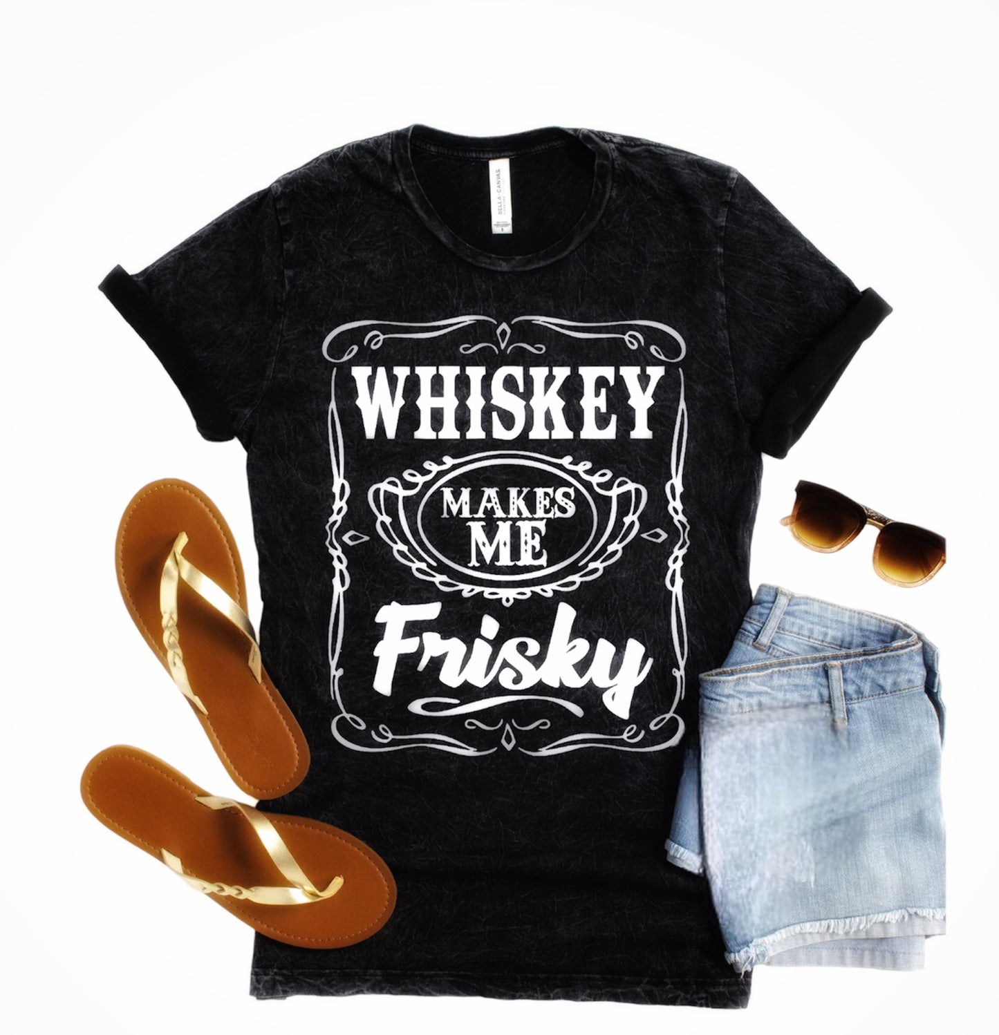 Whiskey Makes Me Frisky tshirt