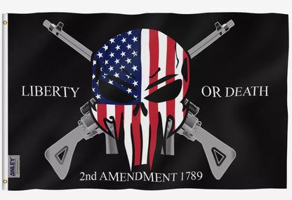 Liberty or Death 2nd Amendment flag