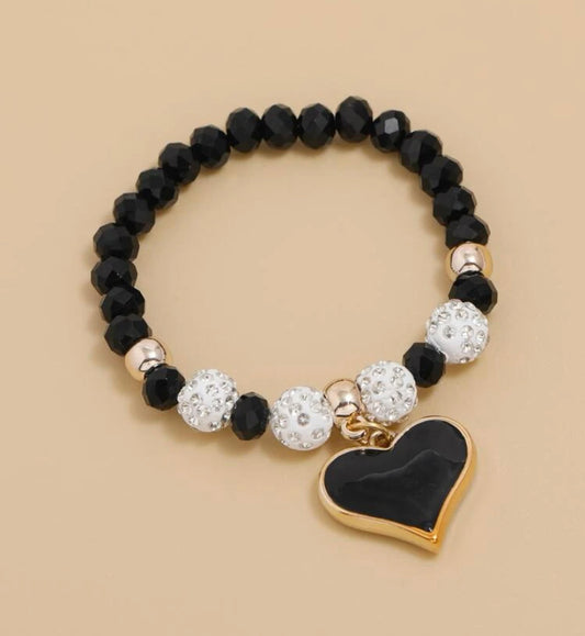 Black Heart Bracelet