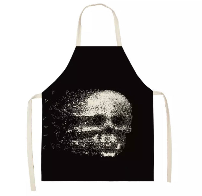 Fading skull apron